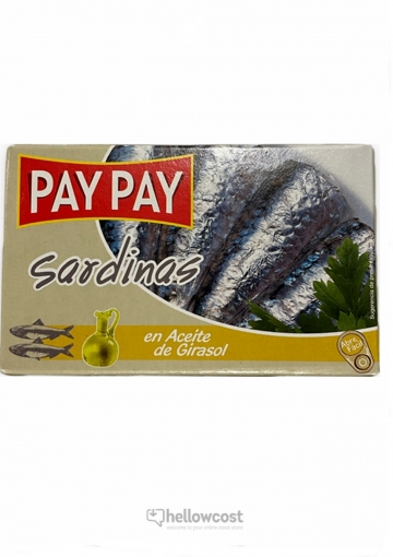 Pay Pay Sardines à l&#039;huile de Tournesol Boîte 120 gr.