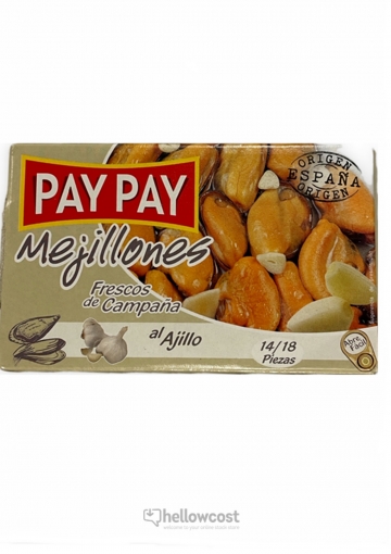Pay Pay Moules en Sauce à l&#039;ail 14/18 Pièces Boîte 115 gr.