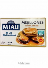 Miau Mejillones al Natural 13/18 Piezas Lata 115 gr. - Hellowcost