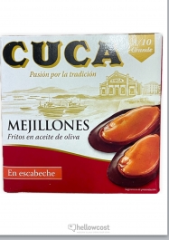 Cuca Mejillones en Escabeche 12/16 PIezas Lata 115 gr. - Hellowcost