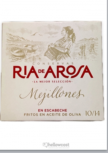 Ria de Arosa Moules à la Sauce Marinade 10/14 Pièces Boîte 115 gr.