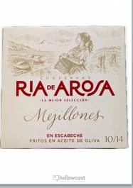 Ria de Arosa Mejillones al Natural 10/14 Piezas Lata 115 gr. - Hellowcost