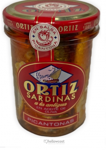 Ortiz Sardines à la Ancienne Piquants Bocal 190 gr.