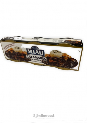 Miau Calamares en su Tinta Pack 3 Latas de 80 gr.