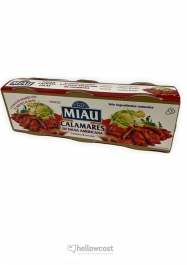 Miau Squids in American Sauce (pieces) Tin 111 gr. - Hellowcost