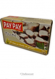 Pay Pay Tacos de Pota al Ajillo Lata 115 gr. - Hellowcost