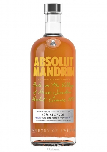 Absolut Mandrin Vodka 40% 1 Litre