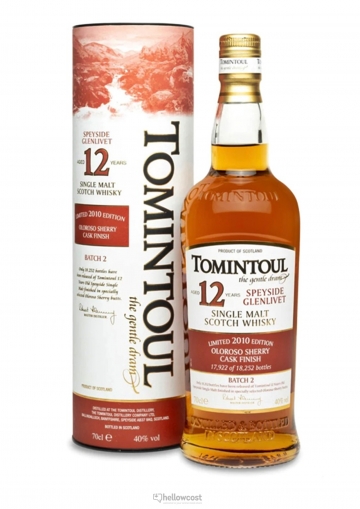 Tomintoul Oloroso Sherry Cask Finish 12 Years Whisky 40º 70 cl.