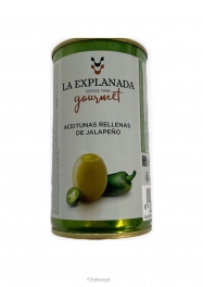 La Explanada Aceitunas Rellenas de Pimiento Jalapeño 350 gr - Hellowcost