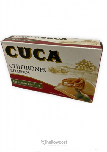 Cuca Calmars Entiers Farcis à l’huile d&#039;olive Boîte 115 gr.